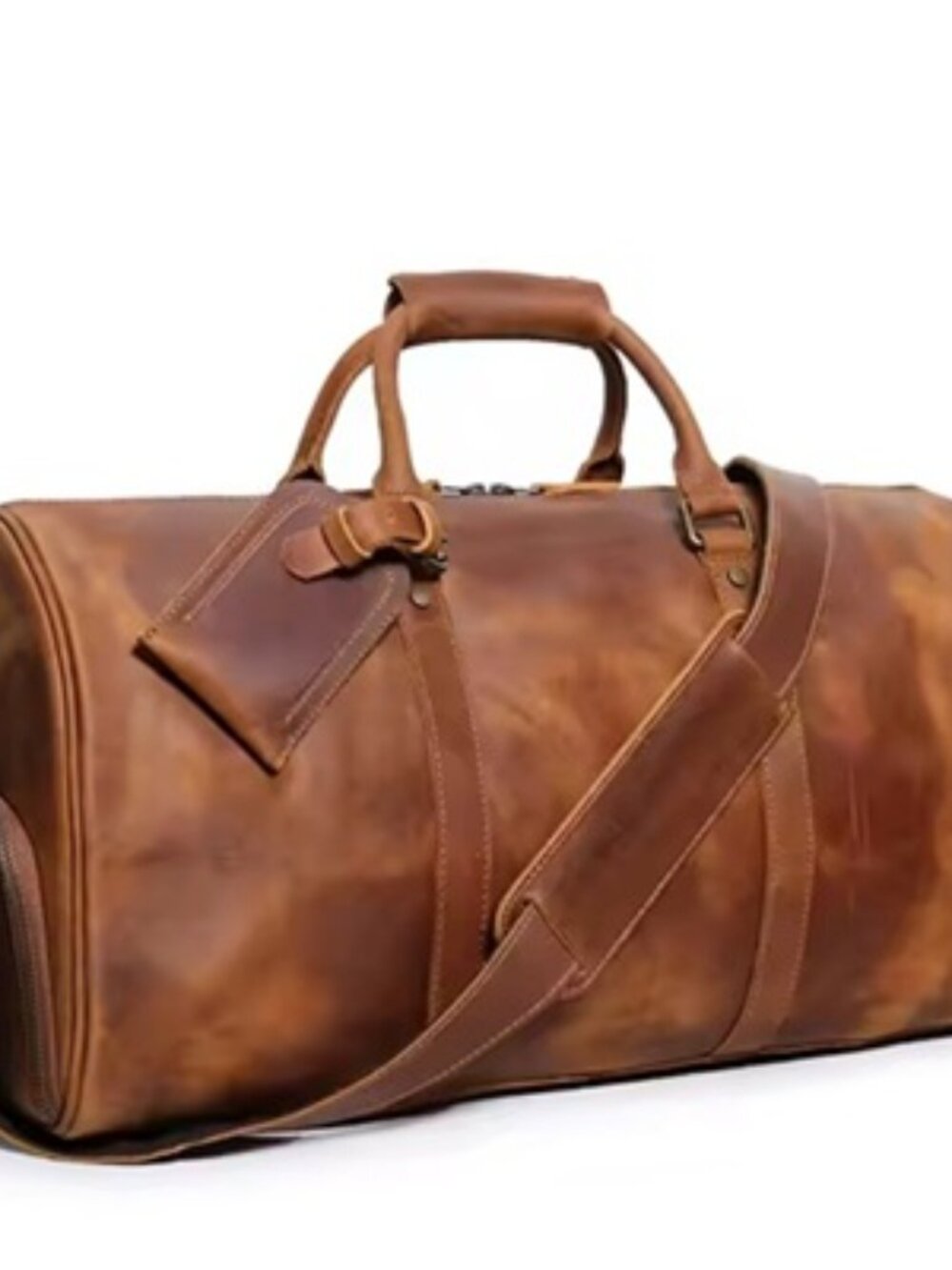 Roamer Leather Duffel Bag Travel Cabin Bag Men Women Travele 20*10.5*9.5 Inches
